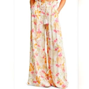 Rip Curl Sun Dance Floral High Waist Wide Leg Pants